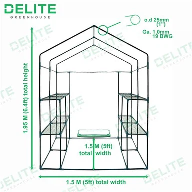 Mini Walk in Greenhouse for Starters